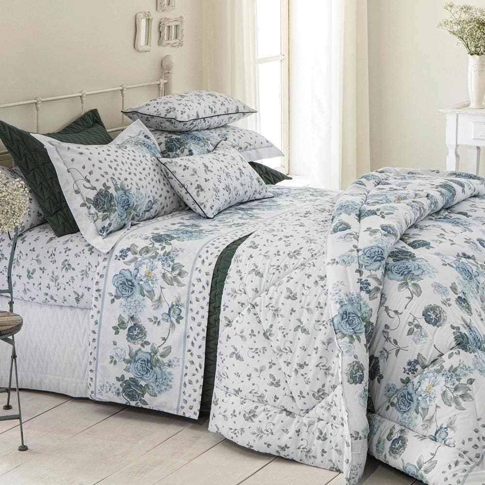 Kit Colcha Matelasse Casal 3 Peças Percal 200 Fios Verona