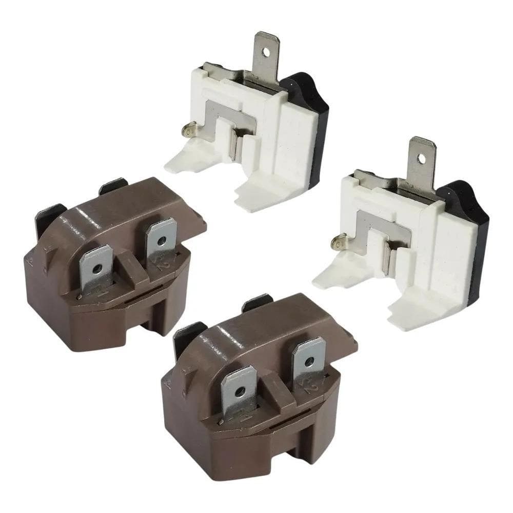 Kit 2 Rele Ptc + 2 Protetor Termico Universal Geladeira 110V