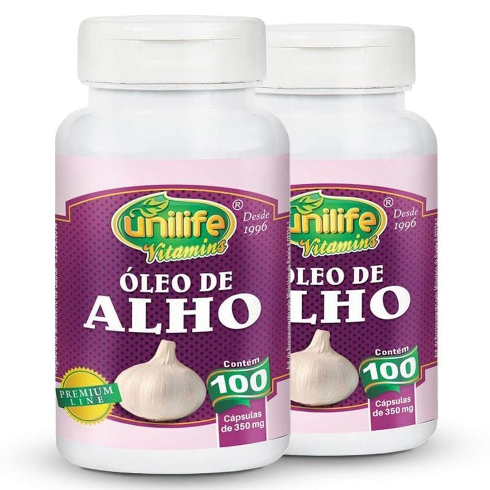 Kit 2 Óleo De Alho 350Mg Unilife 100 Cápsulas