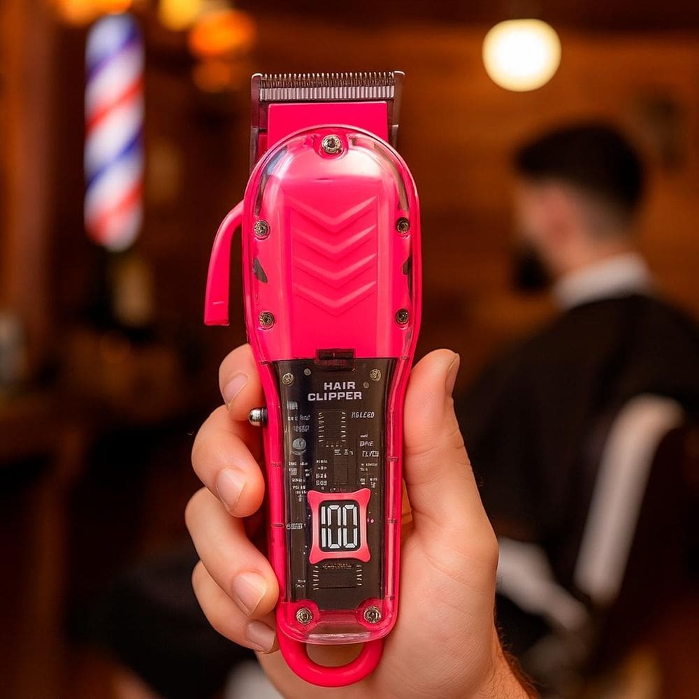 Maquina De Cabelo Com Pentes Coloridos Bivolt