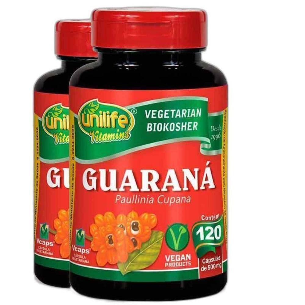 Kit 2 Guaraná Unilife 120 Cápsulas