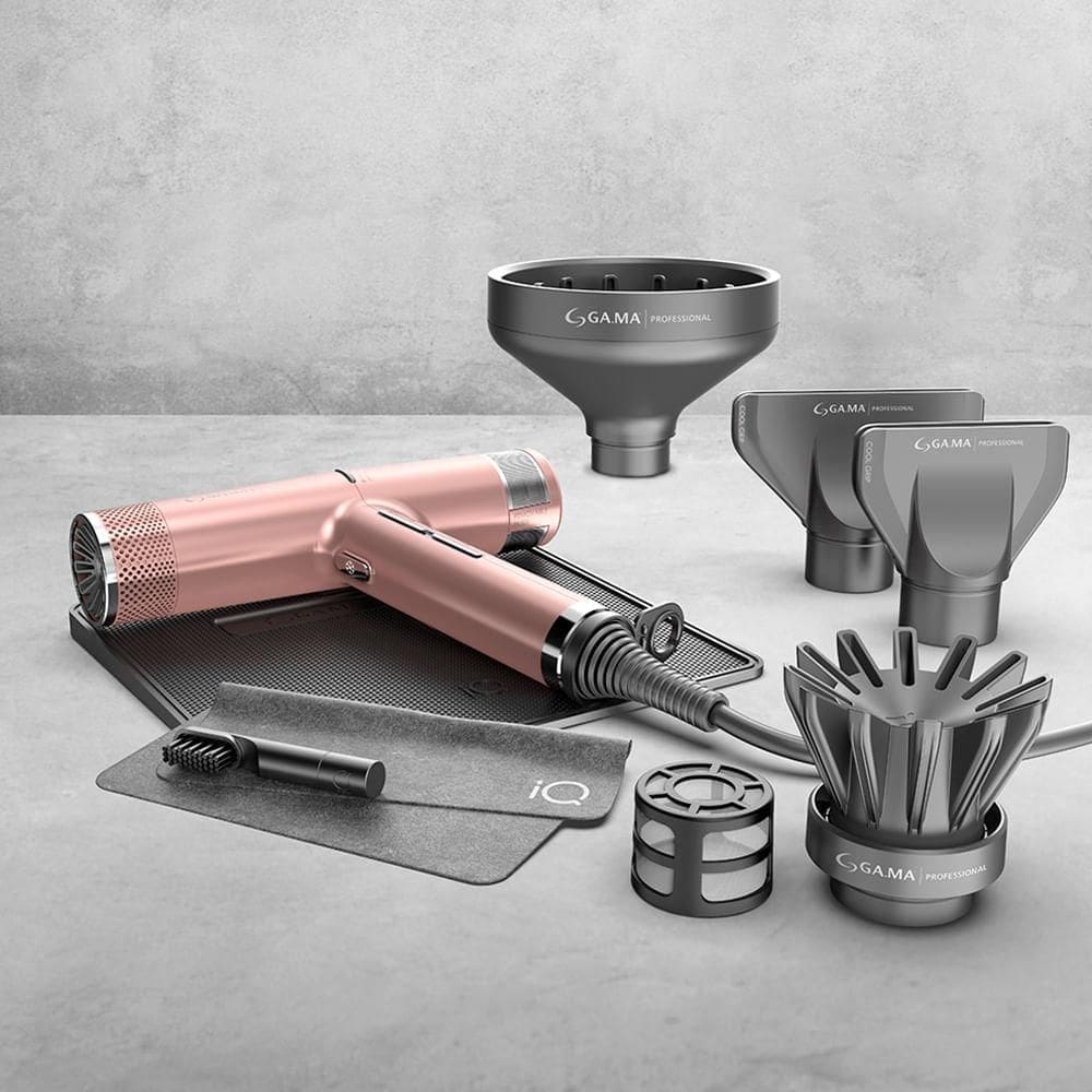Secador de Cabelo GA.MA iQ3 Perfetto com 03 Velocidades e 1600W Rose Gold