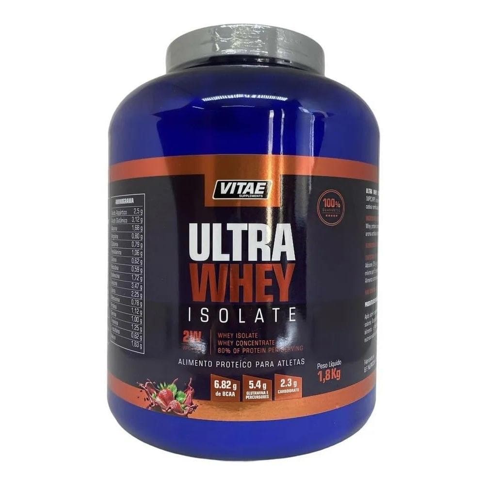 2X Ultra Whey Protein Isolate 2W Vitae 1,8Kg + Saboroso