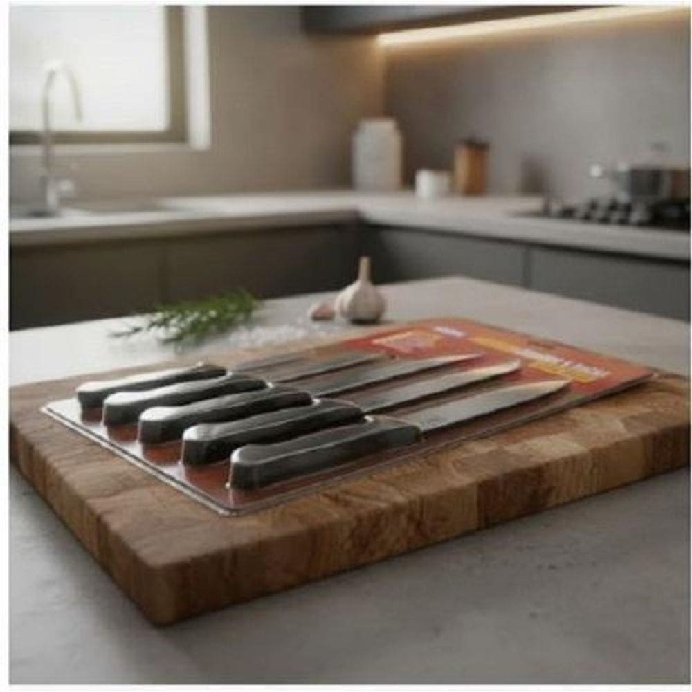 Kit Facas Assador Peças Cjt Assador 5 Peças-Mor