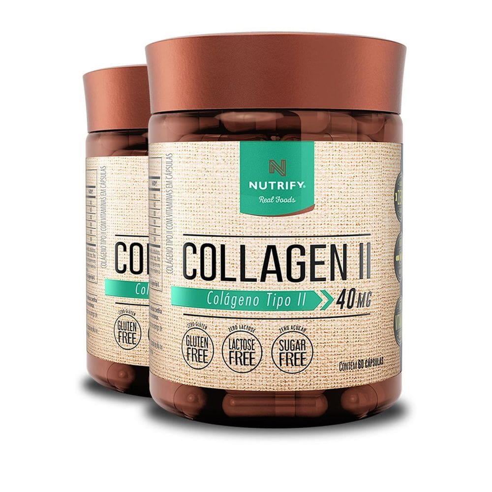 Kit 2 Collagen Ii Colágeno Tipo 2 Nutrify 60 Cápsulas