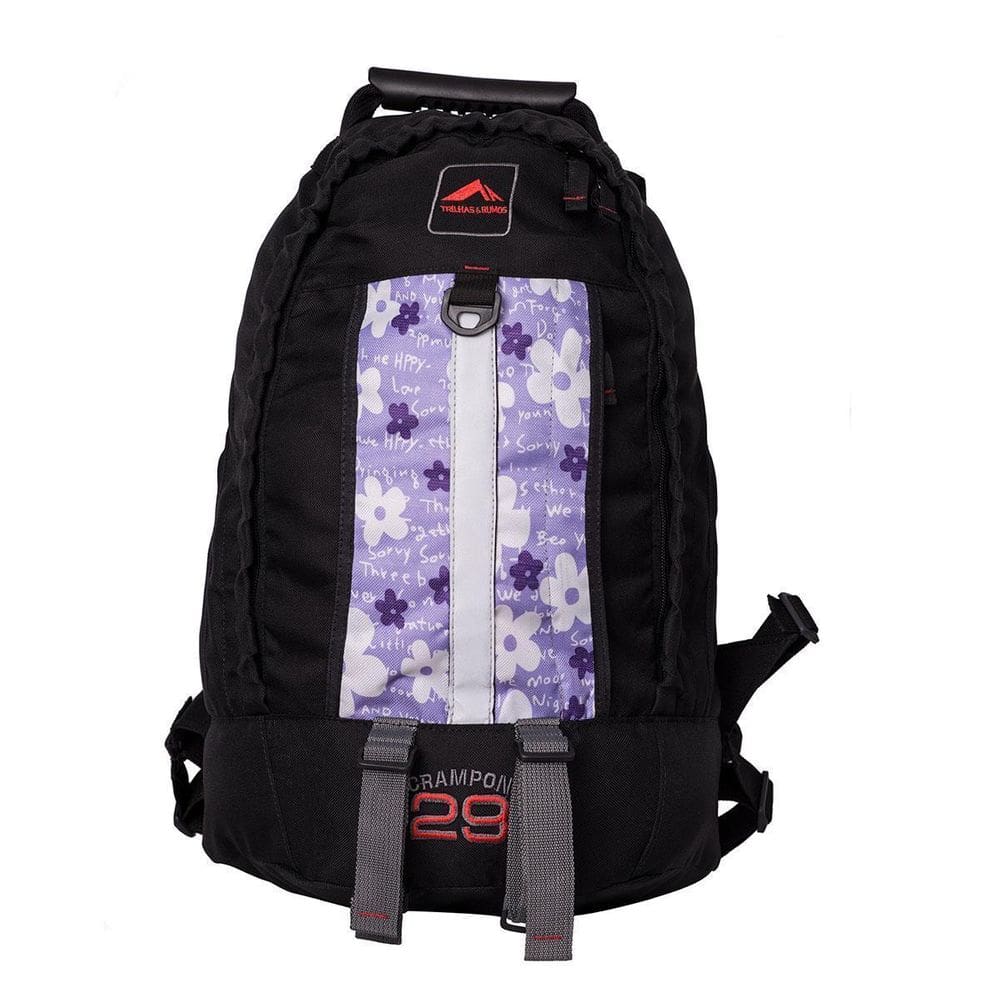 0029 - Mochila Crampon 29 - Preto C/Estampa Flores 1