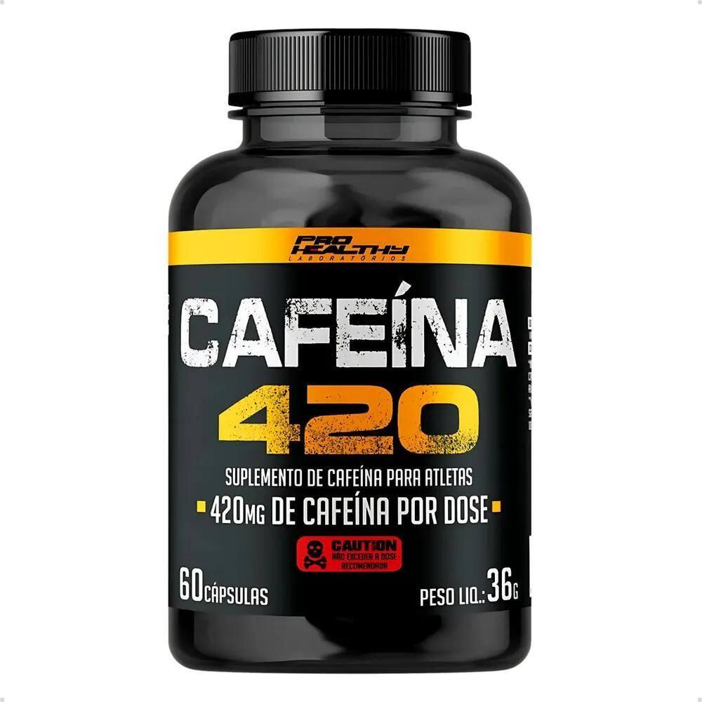 2X Pro Healthy Cafeina Em Capsulas 420 Pote 60 Unidades Sem