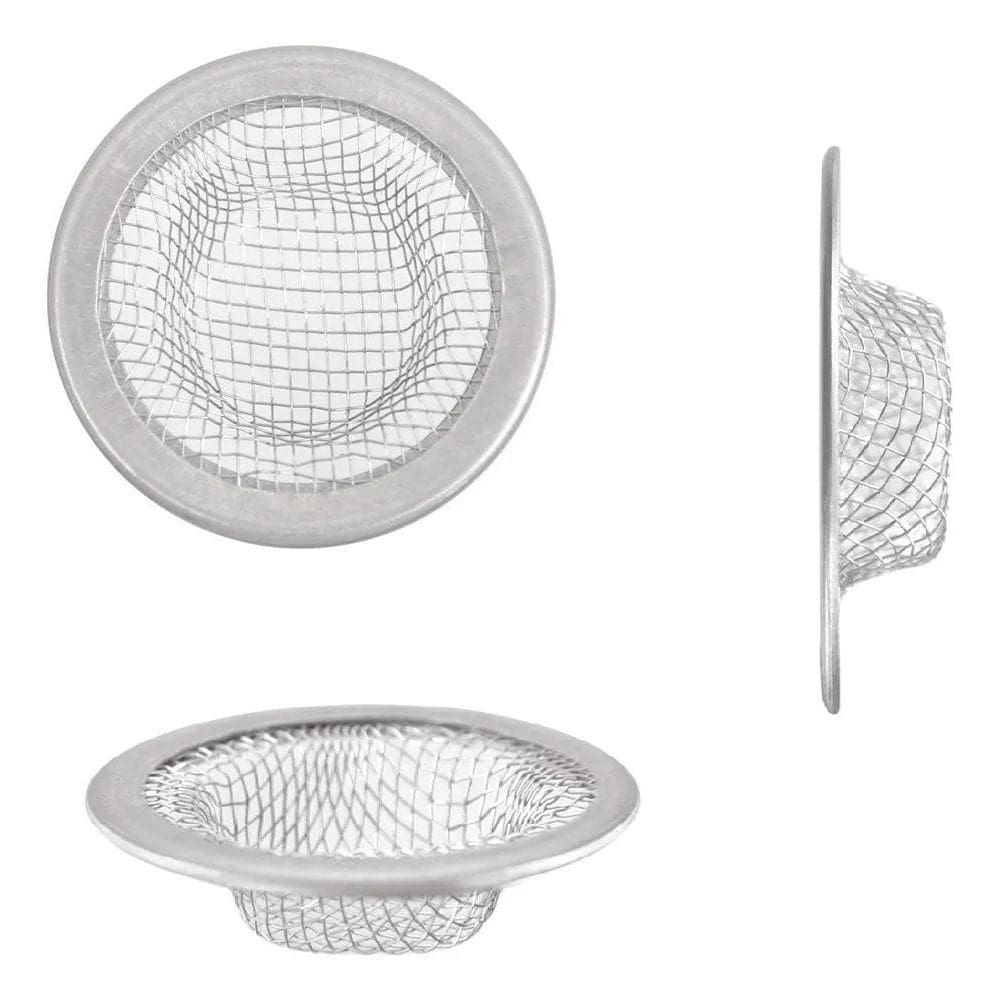 2X Kit 10 Unid. Ralo Japonês Tela Inox Pia Lavatório Tanque