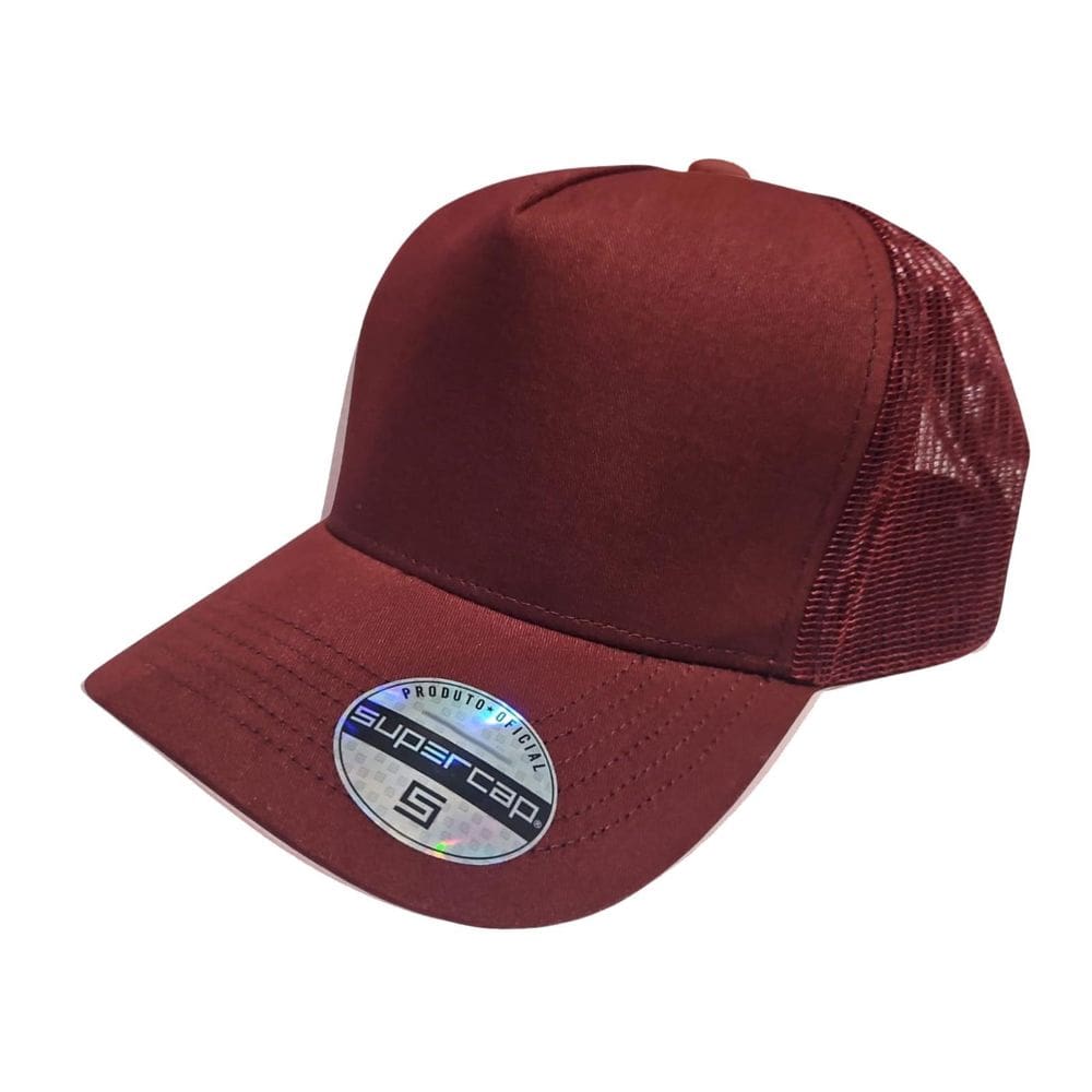 Boné Aba Curva Trucker Frente Americana Sarja Supercap 26426