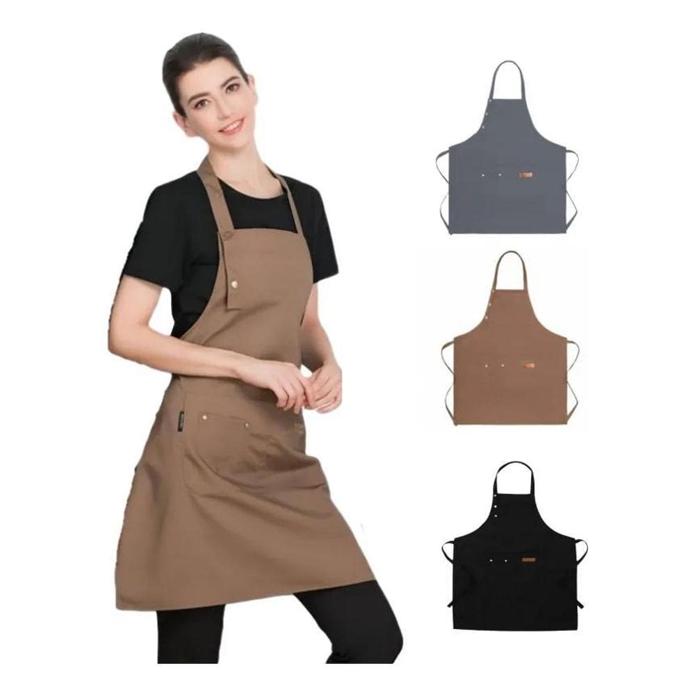 2X Avental De Cozinha Avental Multiuso Ajustável Para Chef