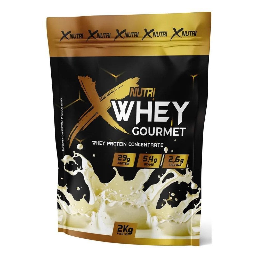 2X Whey Protein Gourmet 2Kg Refil 29G Proteina