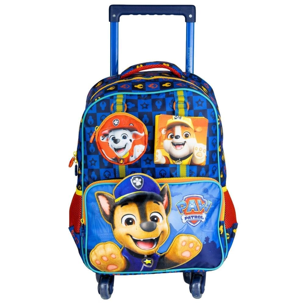 Mochila Escolar Patrulha Canina Luxo 4 Rodas E Costas 15338