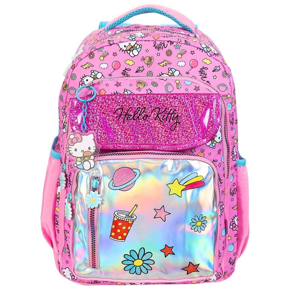 Mochila Escolar Costas Hello Kitty Patches 15412