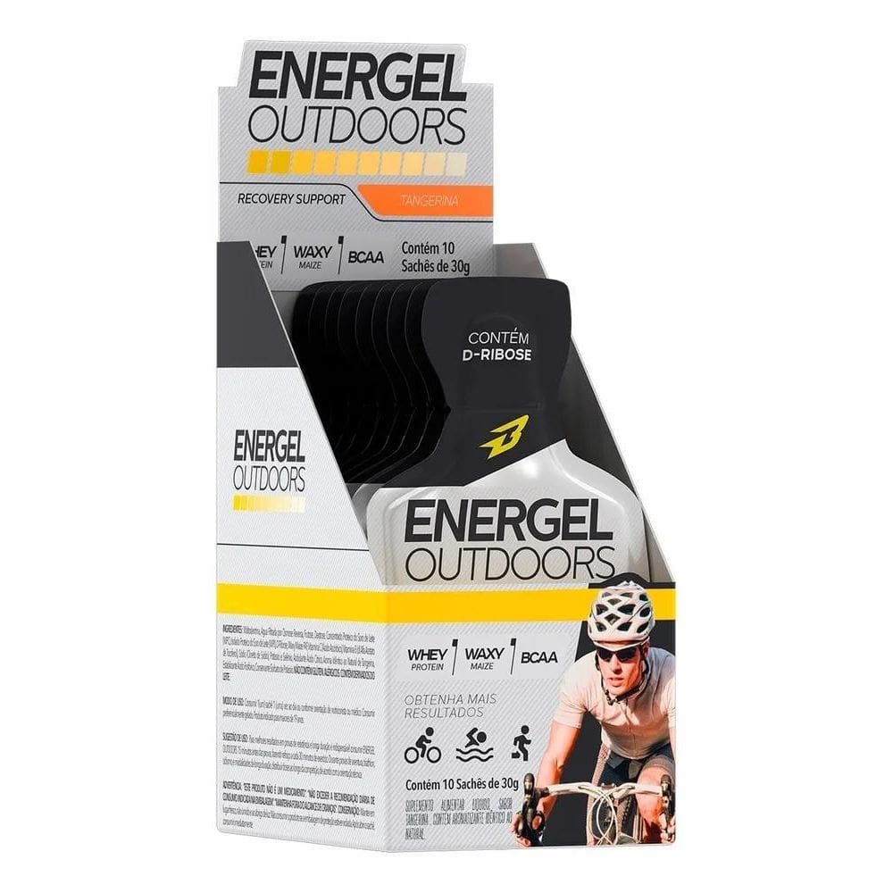 2X Energel Outdoors - Cx 10 Und - Tangerina - Bodyaction