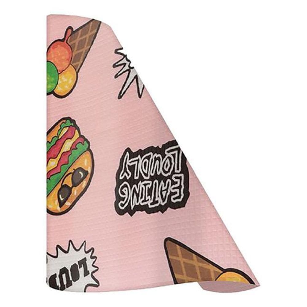 Forro Para Prateleira Armário Mesa Cozinha - Rosa