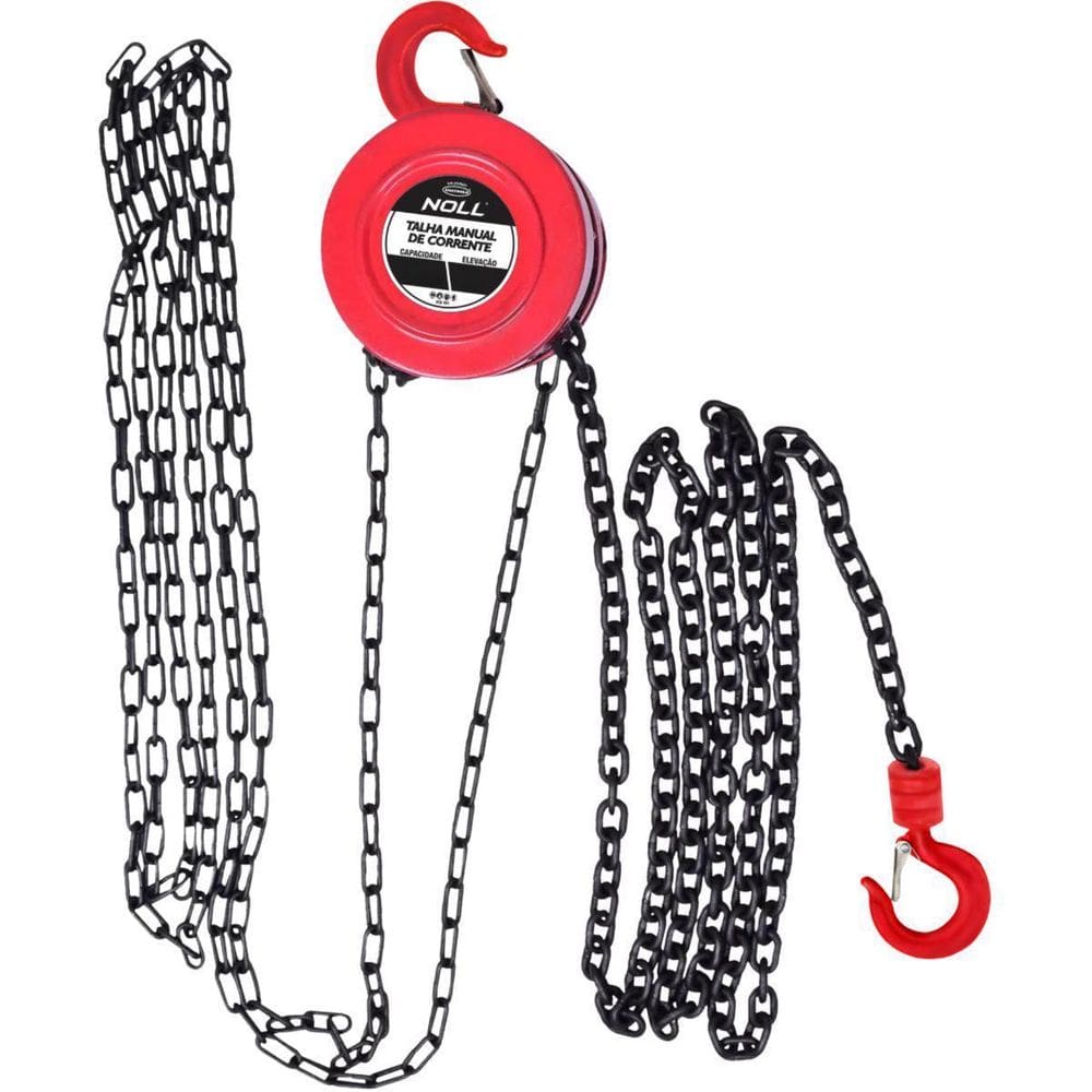 Talha Manual De Corrente 3 Toneladas 3000 Kg 5 Metros - Noll