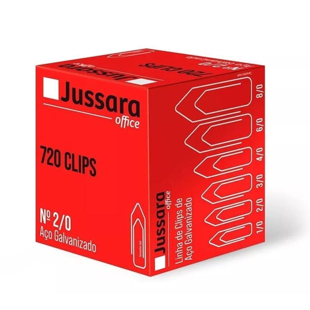 Clips N2 Aço Galvanizado 720 Unidades Jussara Office