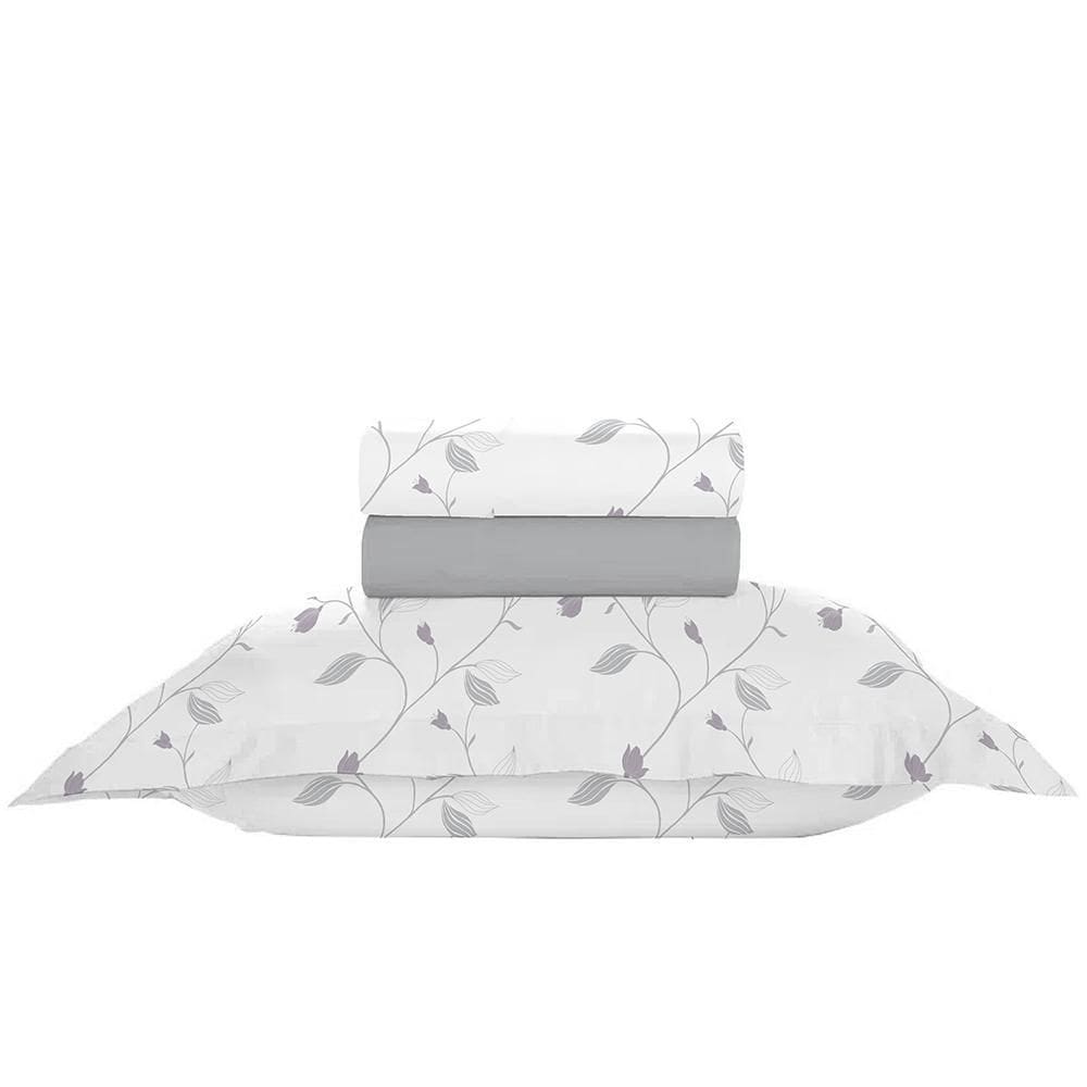 Jogo Cama Solteiro 300 Fios 100% Algodão Nova América -7903