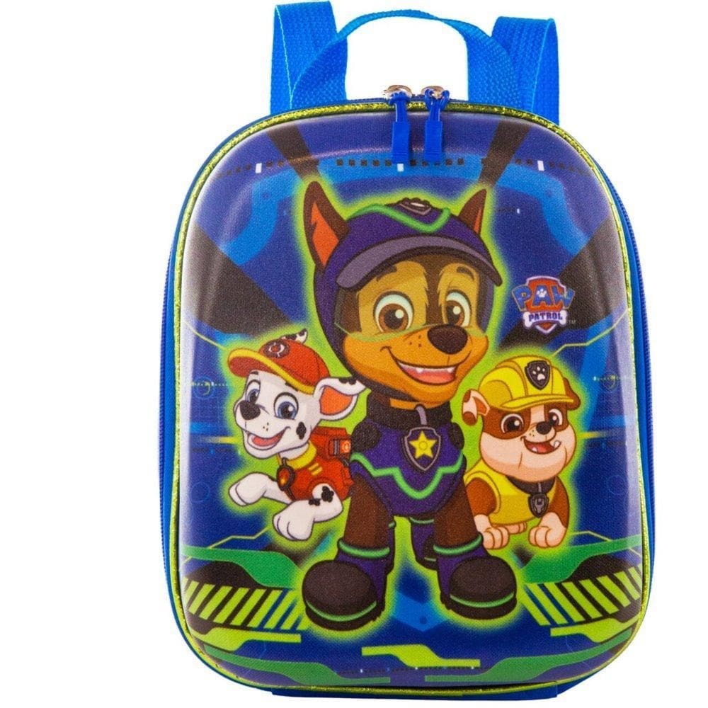Mochila Infantil Patrulha Canina Chase Spy Tamanho P - Azul