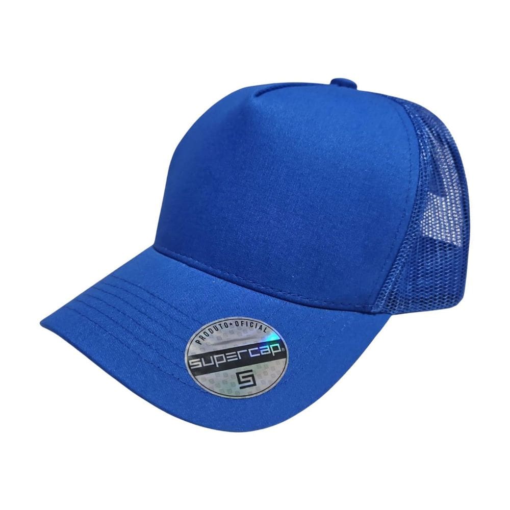 Boné Aba Curva Trucker Frente Americana Sarja Supercap 26426