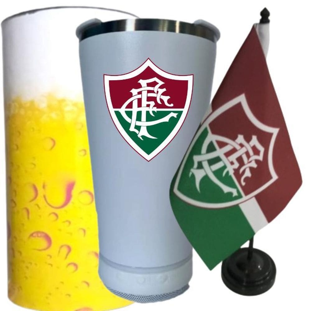 Copo Térmico Caixa Som Bateria Recarregável Bluetooth Time