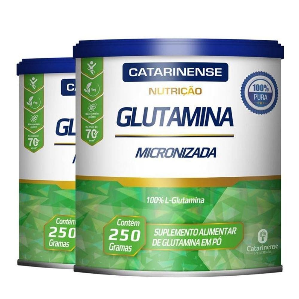 Kit 2 Glutamina Micronizada Catarinense 250G