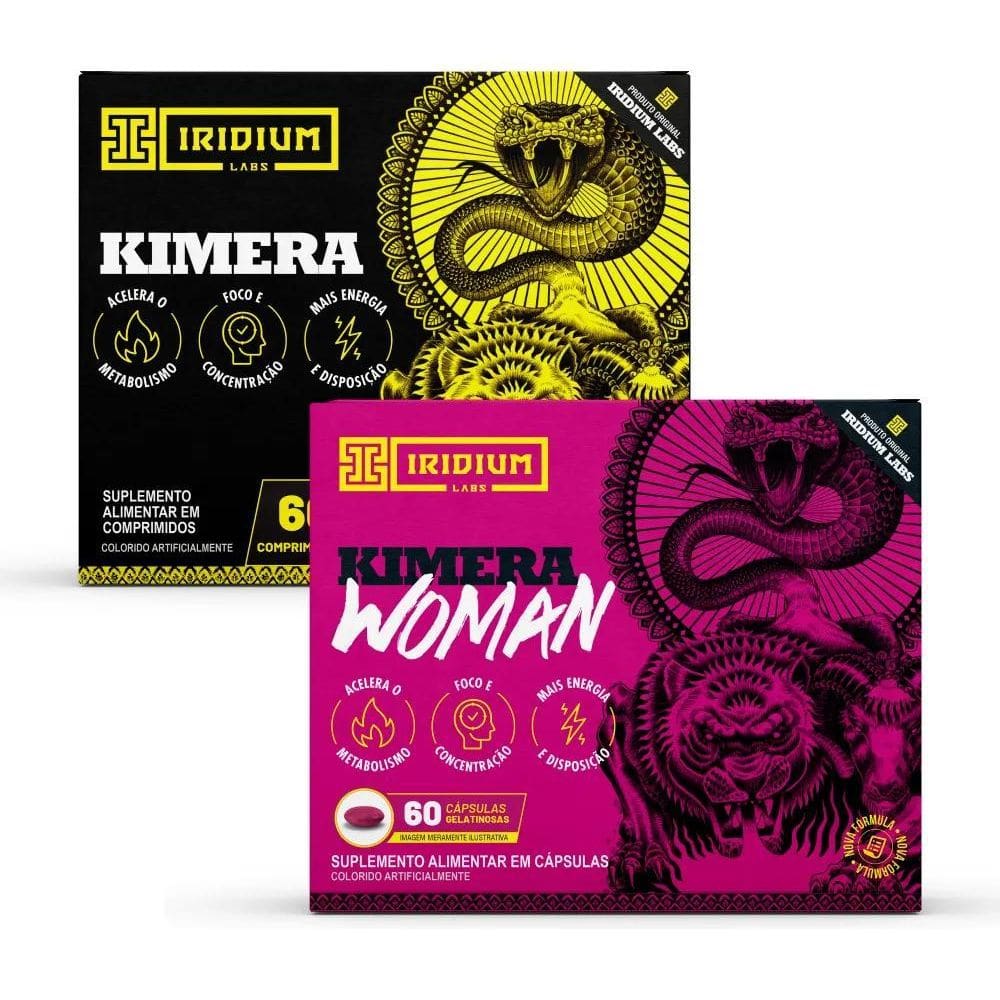 2X Kit Kimera Thermo + Kimera Woman - Termogênico Iridium La