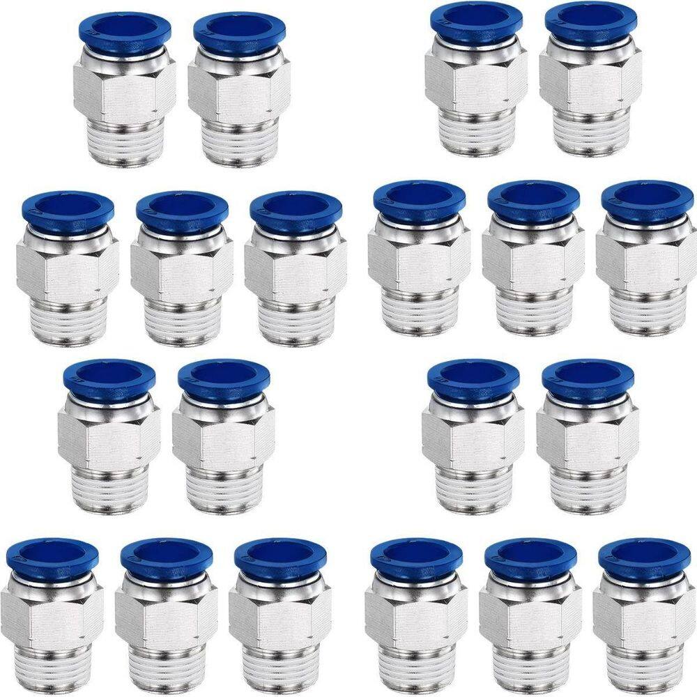 Kit 20 Conexao Reta Macho 3/8X16Mm Bsp