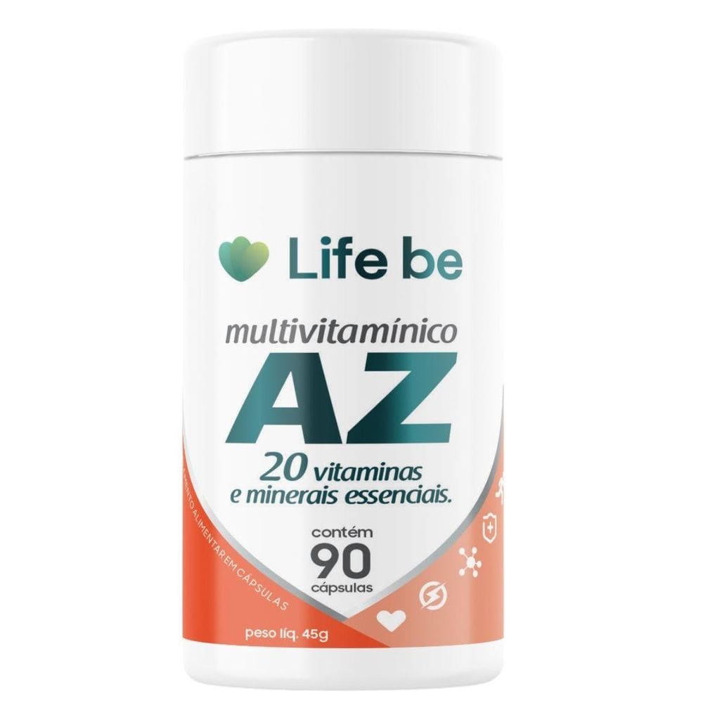 Multivitamínico Vitaminas E Minerais A-Z 90 Caps Life Be