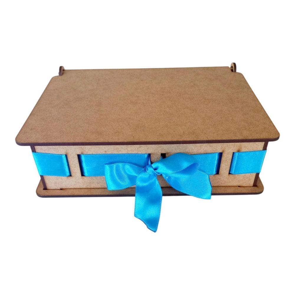 Kit 10 Caixas Passa Fita Lembrancinhas 20X16X10 Cm Mdf