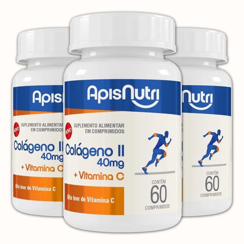 2X 3X Colágeno Para Articulação Tipo 2 Cartilagem + Vit C