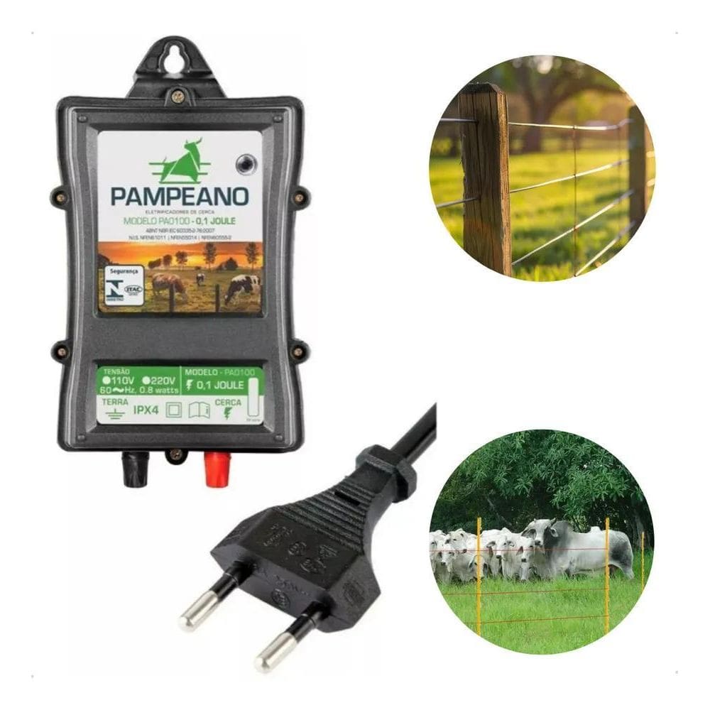 2X Central Cerca Elétrica Rural 30Km 0,1