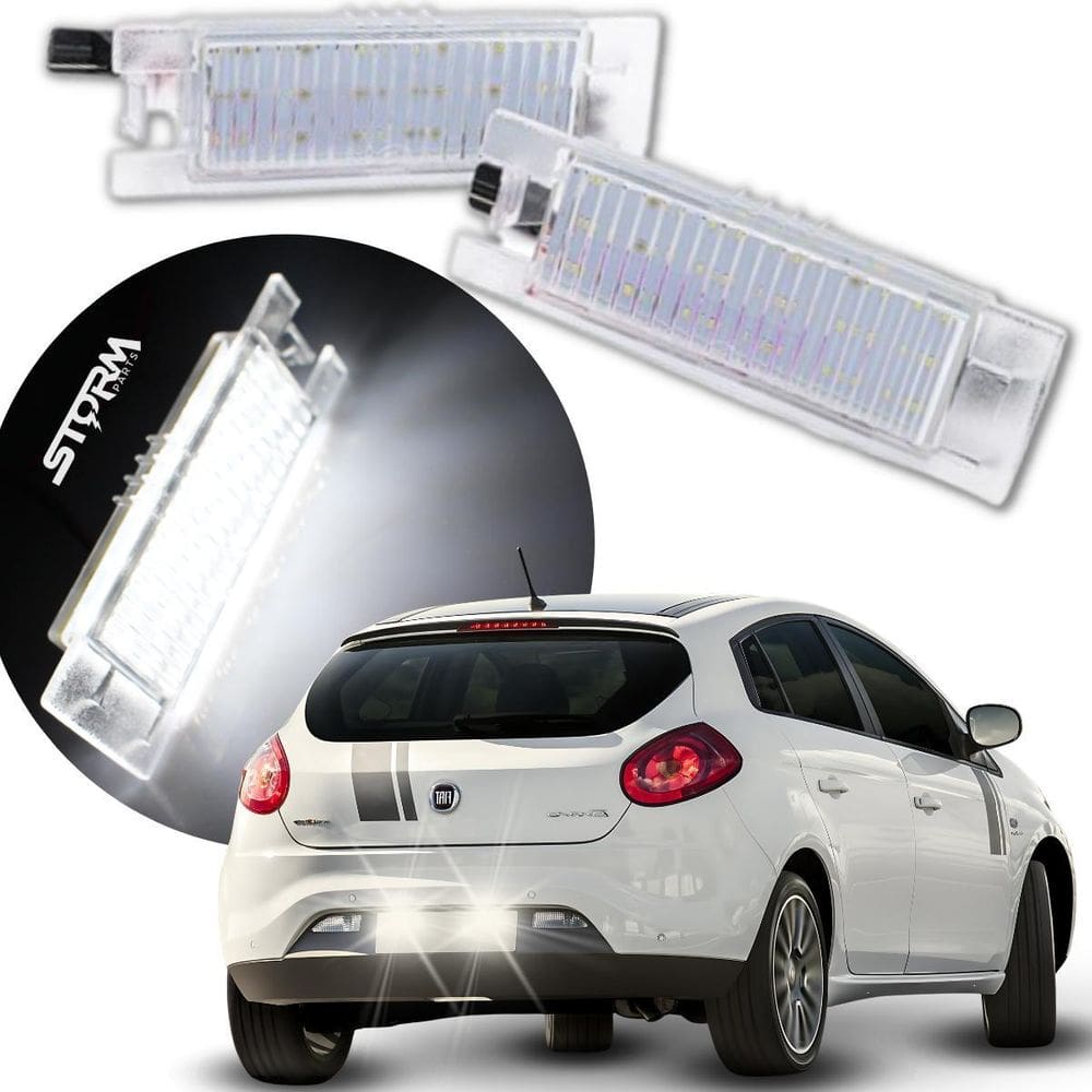 Lanterna Luz De Placa Led Fiat Bravo 2011 A 2016 Par Lampada