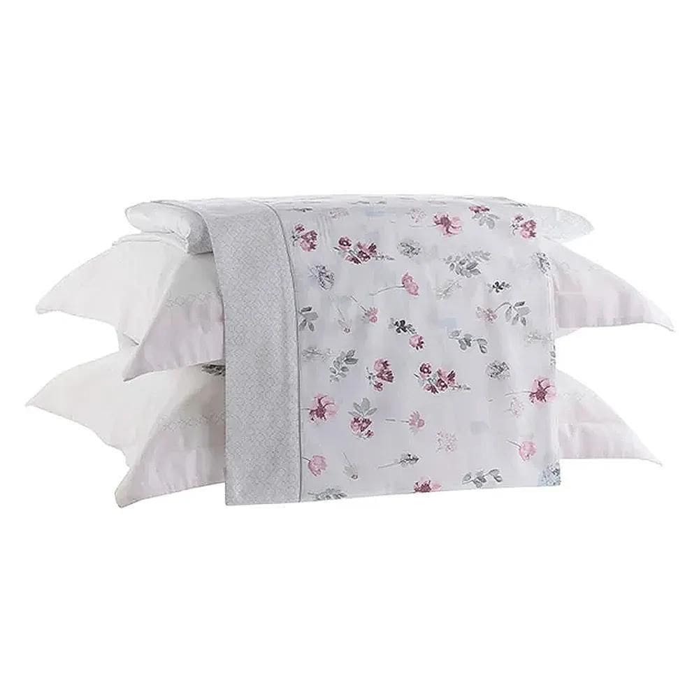 Jogo Cama Queen 300 Fios Em Algodão Satinée Estampado