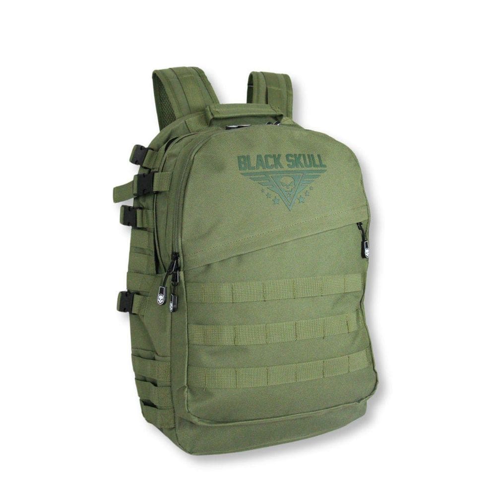 Mochila Masculina Black Skull Academia Trabalho Faculdade