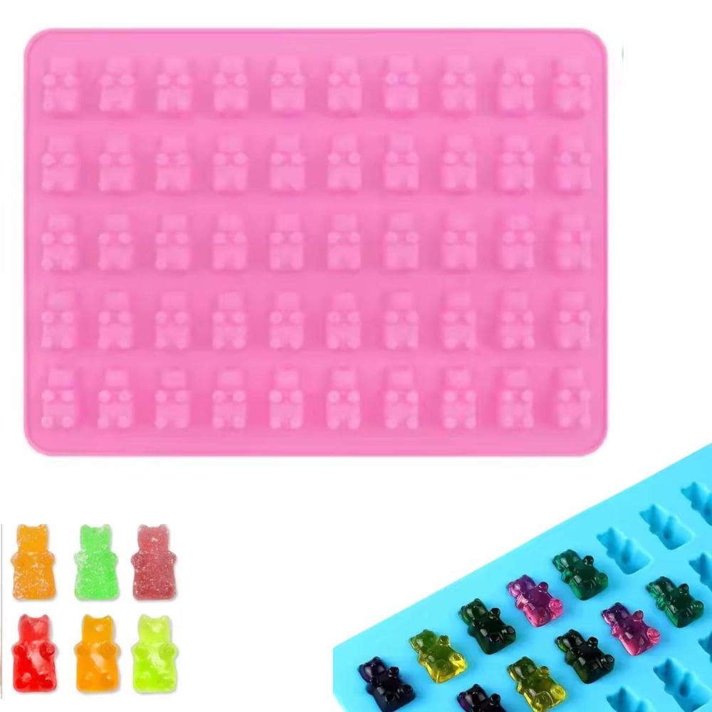 Molde Silicone 50 Ursinhos Ursos Goma Gelatina Bala Gummy