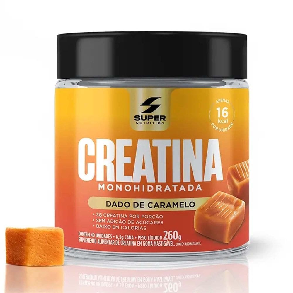 Creatina Dado De Caramelo  40 Unidades  Supernutrition