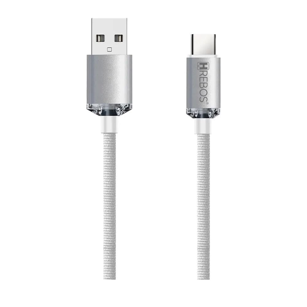 Cabo Hrebos Luxury Acrylic Usb-a Lightning Cb-209i 27w Branco