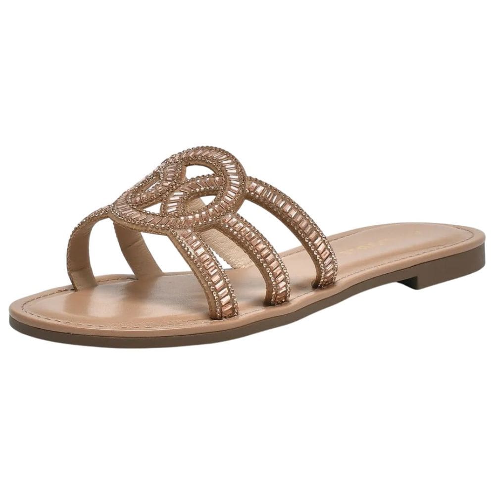 Chinelo Rasteiro Feminino Conforto Suede Brilho Via Marte