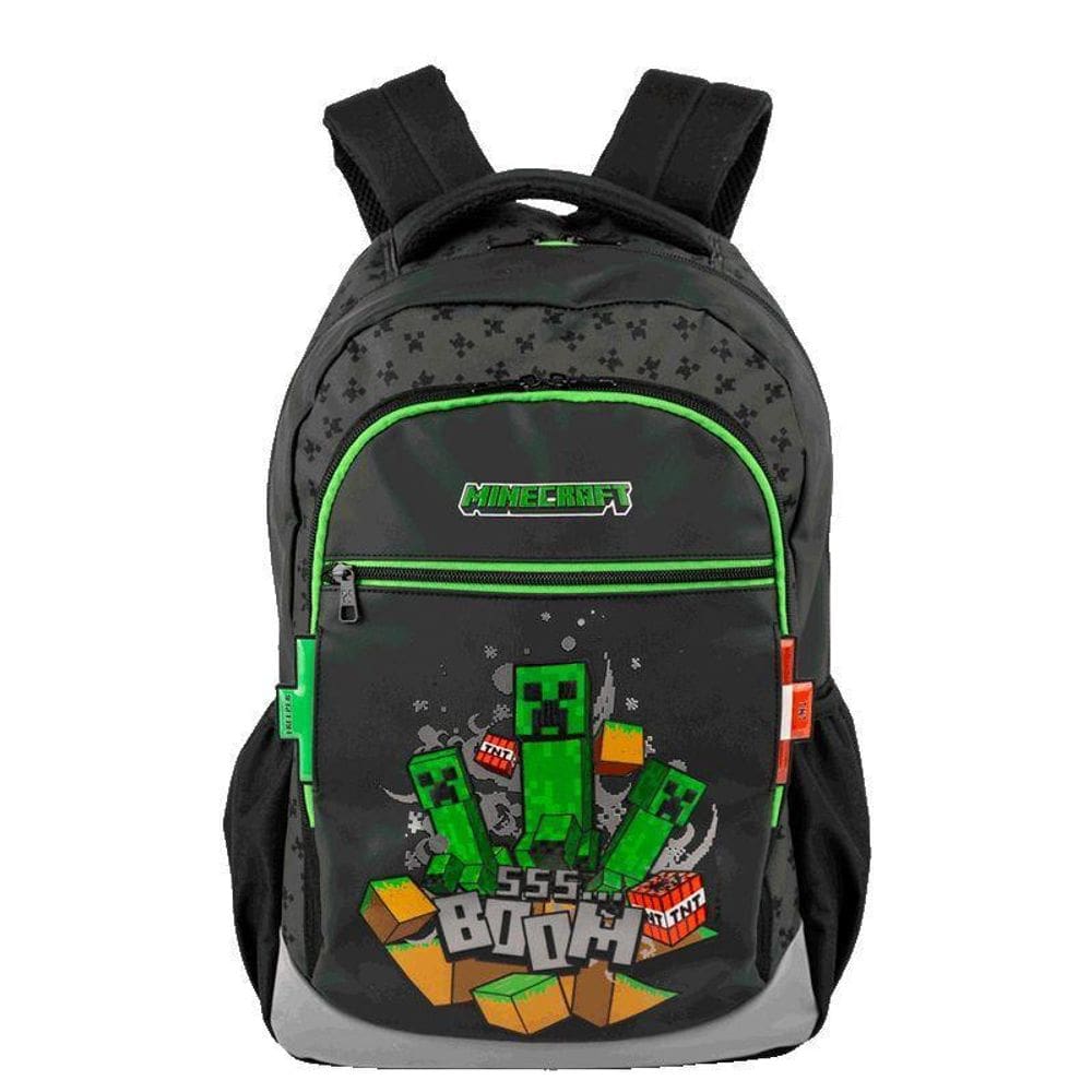 Mochila Grande 2 Compartimentos Minecraft