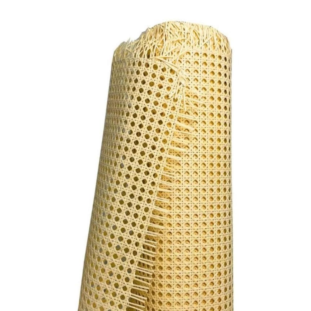 Palha Indiana Tipo Rattan Sextavada Tela Natural 1M X 50Cm