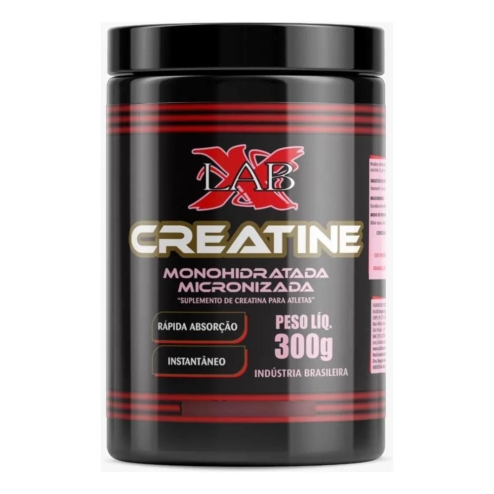 2X Creatina Monohidratada Micronizada 300G - Xlab - Hipertro