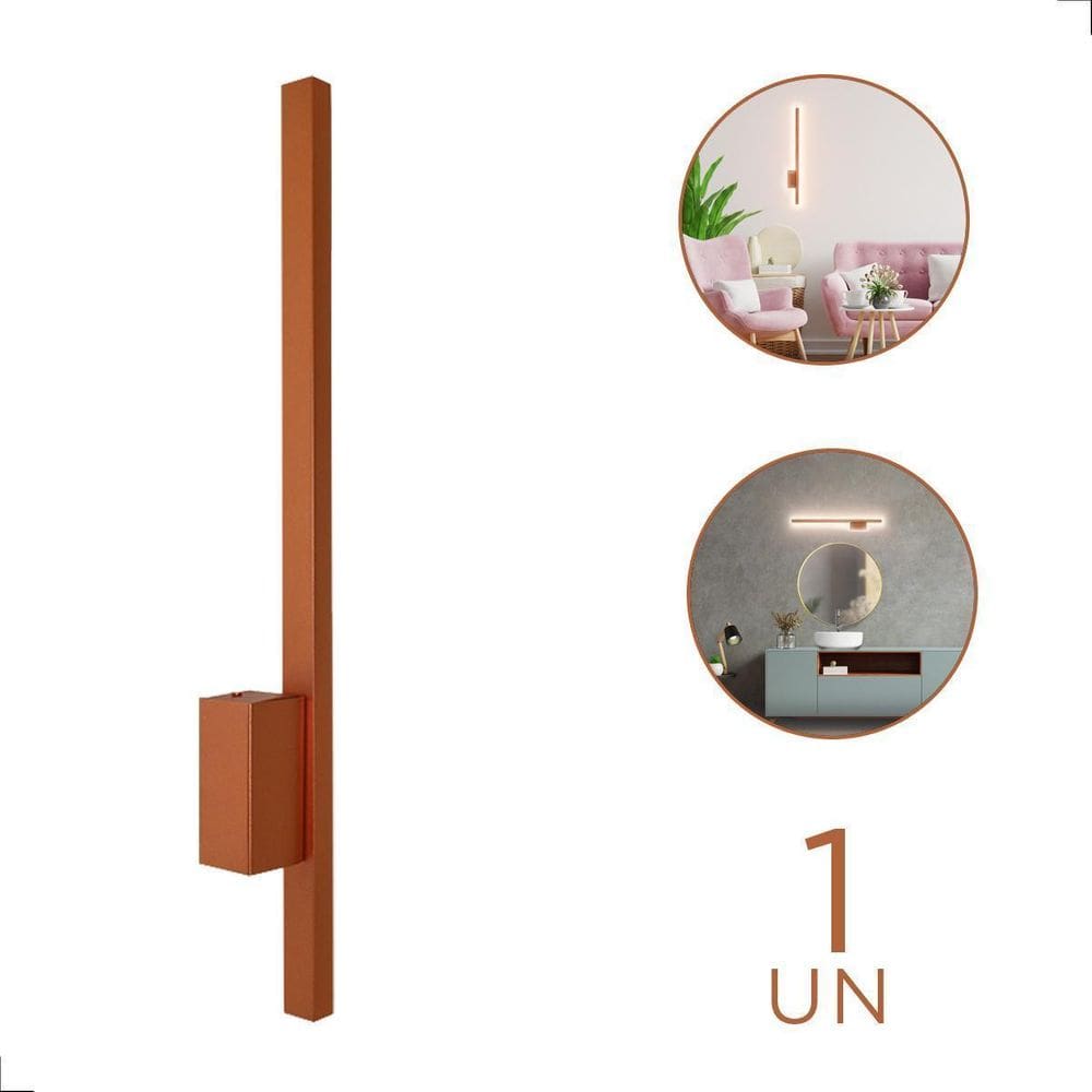 Arandela Style Cobre-Fosco Led 3000K Luz Indireta Spotline