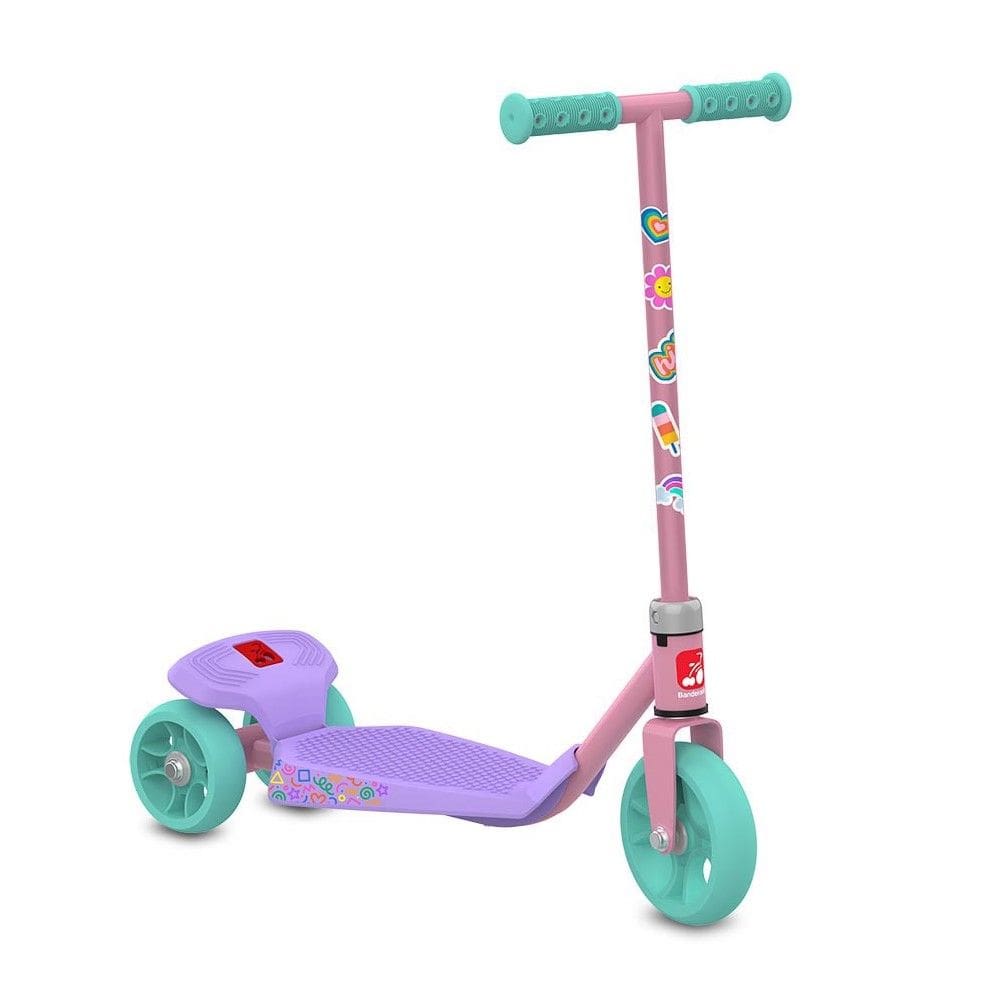 Patinete Infantil Meu Primeiro Patinete Rosa e Lilás Bandeirante