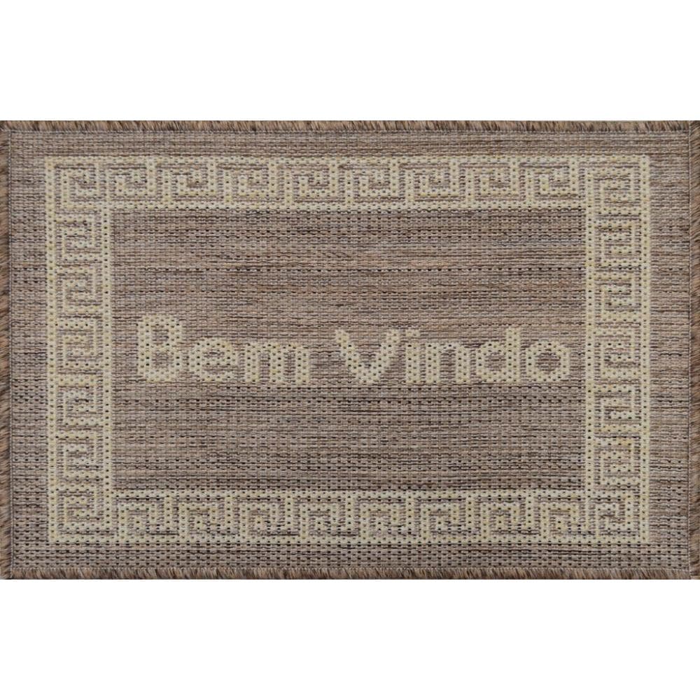 Mini Capacho Sisal Look Bem Vindo 006 Castor 040X060 Cm