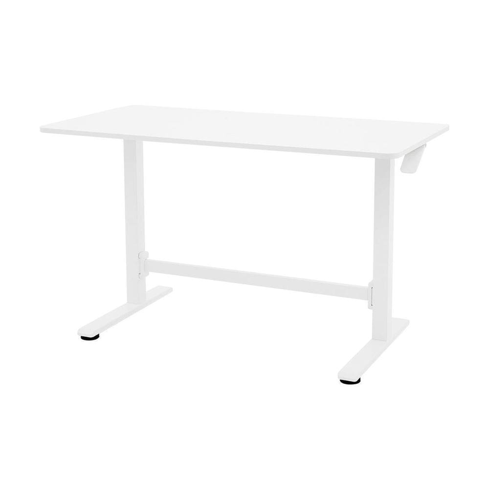 Mesa Up Branca Com Altura Ajustável Manual Tampo Mdf 120X60