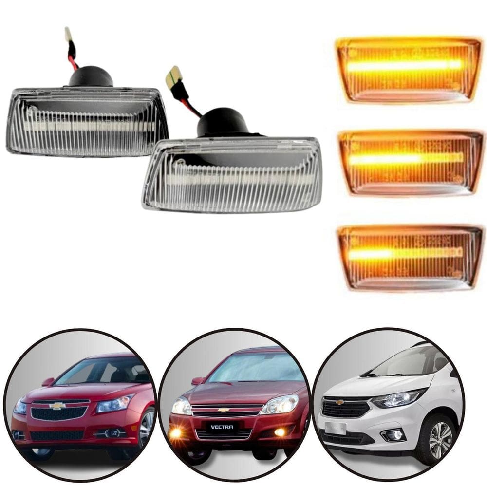 Kit Seta Pisca Sequencial Gm Chevrolet Cruze Cobalt Sonic