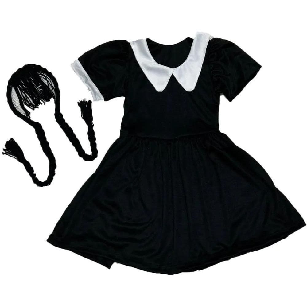 2X Fantasia Vanda Halloween Infantil Criança Menina Tiara Lu