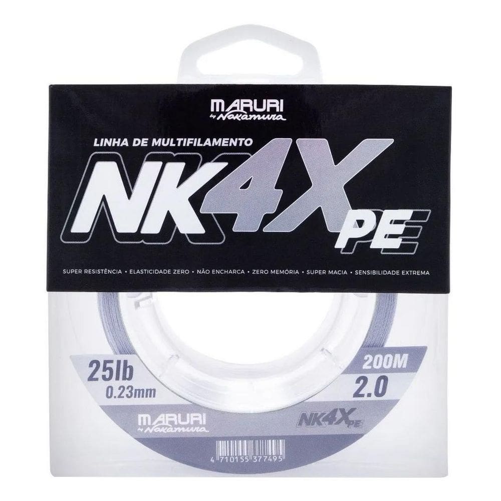 Linha Multifilamento Maruri By Nakamura Nk 4X Pe 0.26Mm 200M