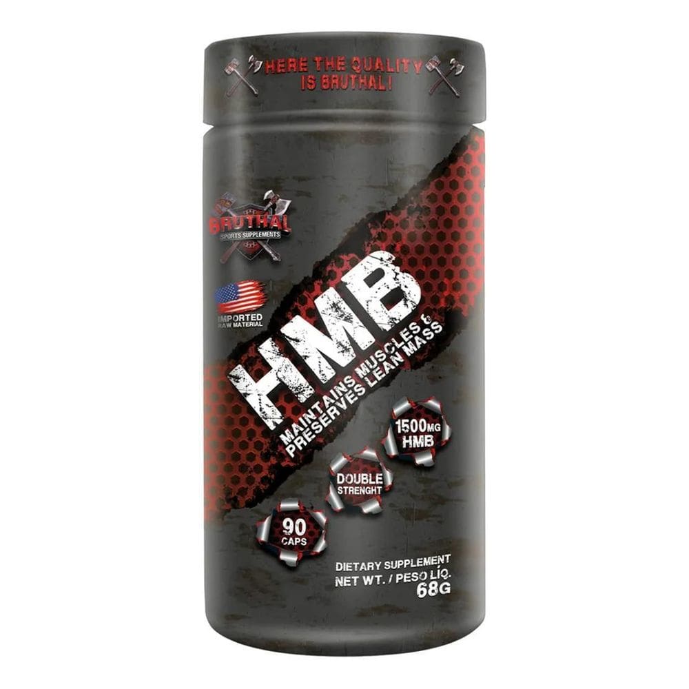 2X Hmb 1500Mg - 90 Cápsulas - Bruthal Sabor Natural